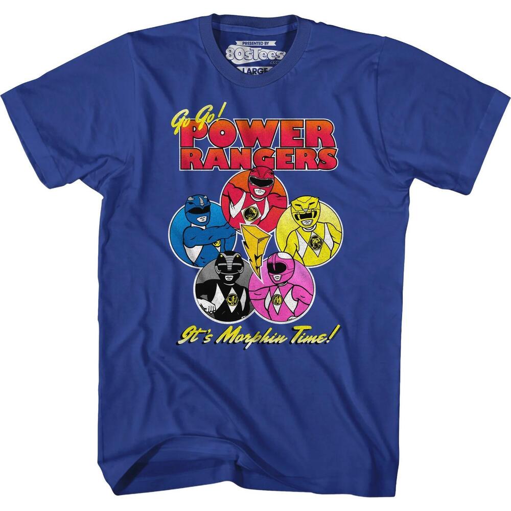 Morphin Time Circles Mighty Morphin Power Rangers Tshirt